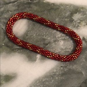 Red and Gold Bracelet